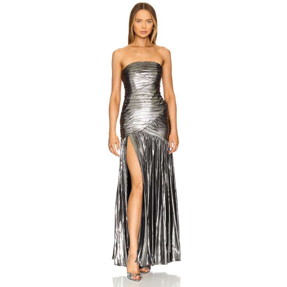 Retrofête Josie Dress Gunmetal size L